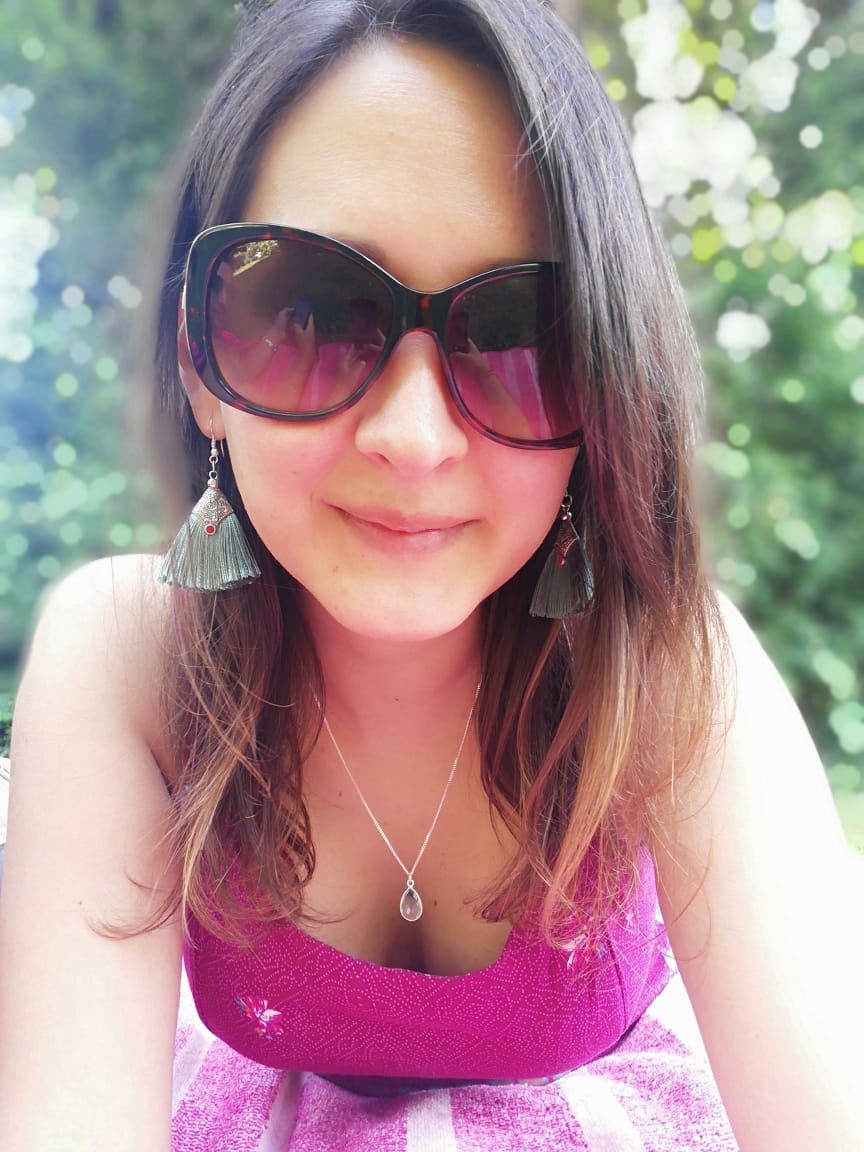 Customer photo review of COLLAR VERA AGUAMARINA