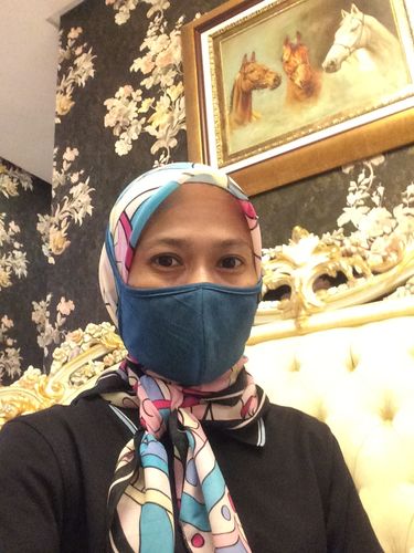 Customer photo review of Face Mask Stripe Series