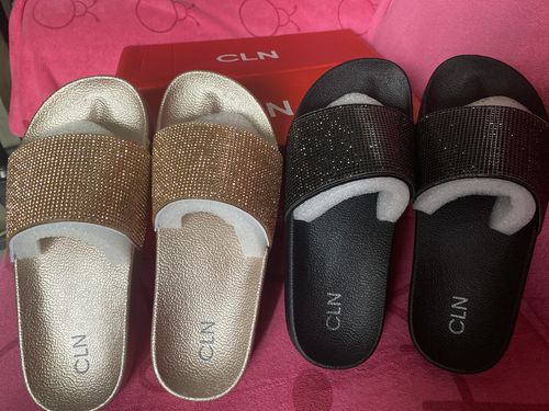 Customer photo review of Respect Flat Slides