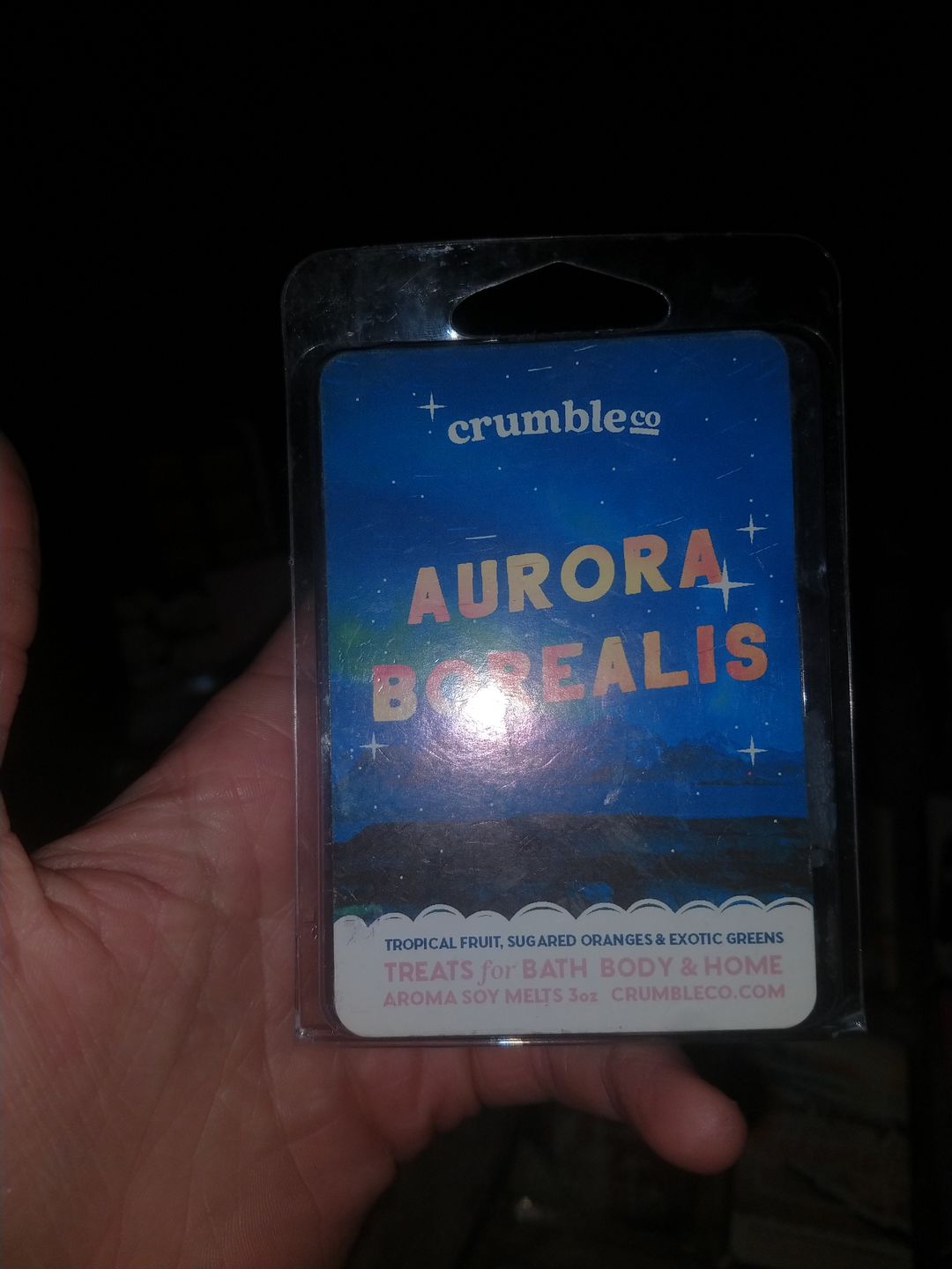 Customer photo review of Aurora Borealis Wax Melts