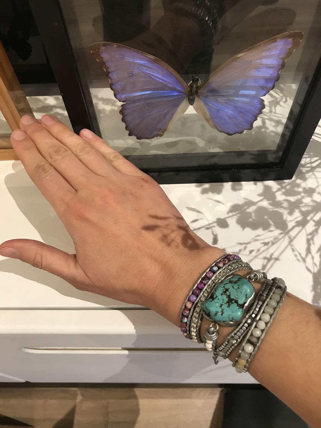 Customer photo review of Healing Turquoise Protection Wrap Bracelet