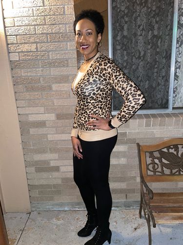 Customer photo review of Tori Legging Set (Leopard)