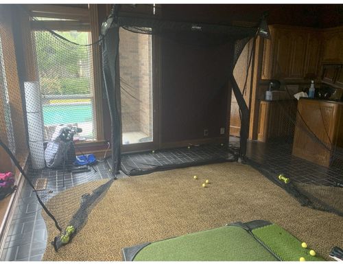 Customer photo review of The Net Return Universal Side Barriers for Pro V2 & Home (V2 / Classic) Nets
