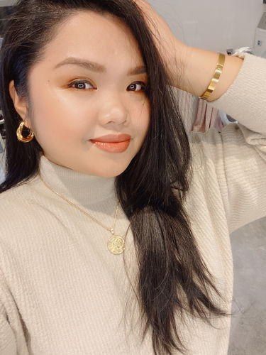 Customer photo review of Cali Coin Necklace