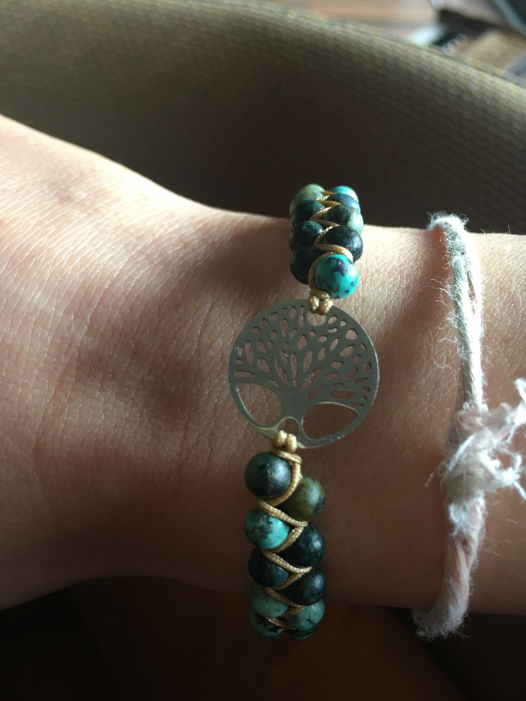 Customer photo review of LEBENSBAUM Armband aus Afrikanischen Jaspissteinen