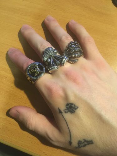 Customer photo review of ST MICHAEL PROTECT US RING
