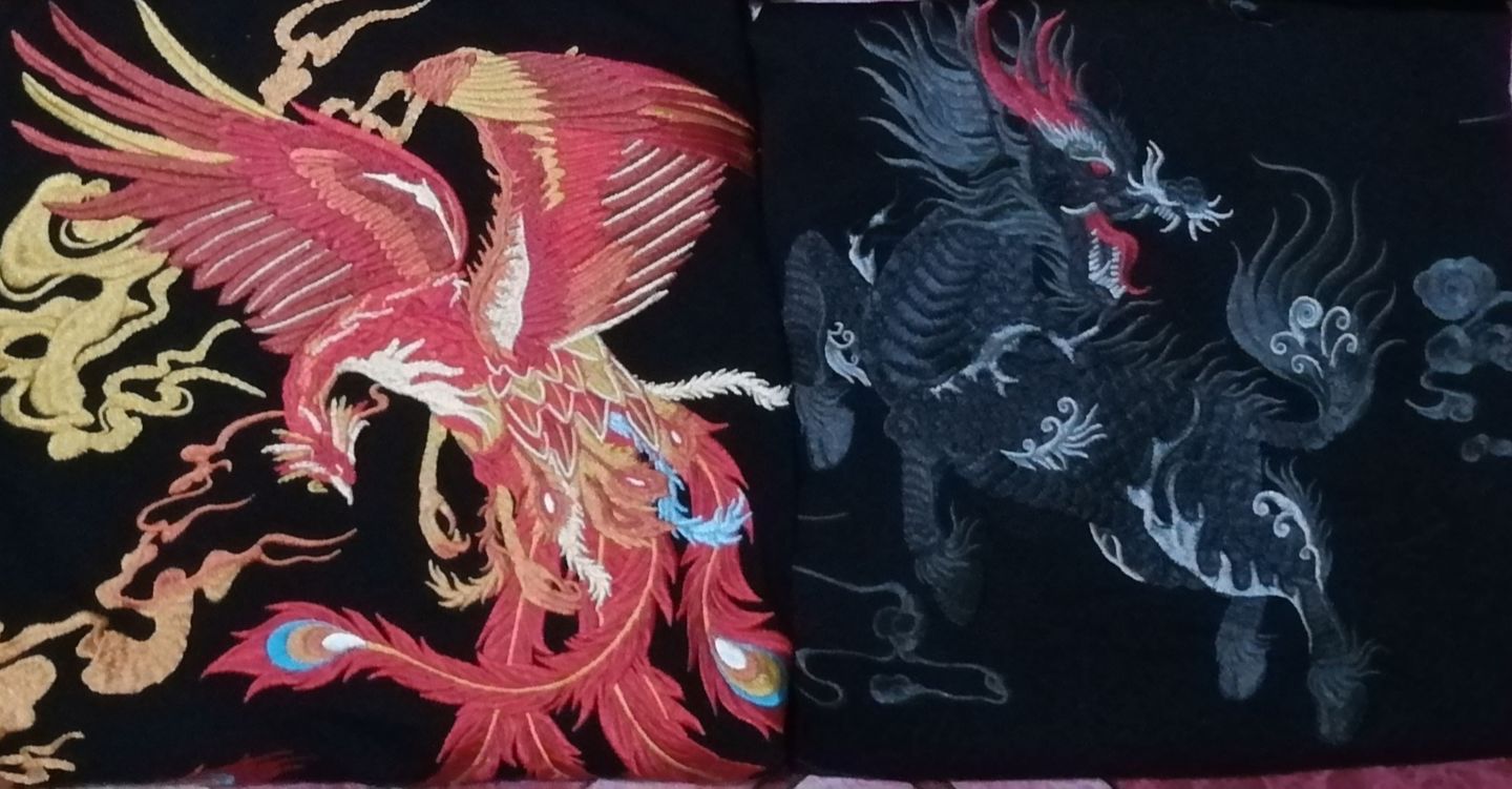 Customer photo review of The Kirin Embroidered Sukajan T-shirt