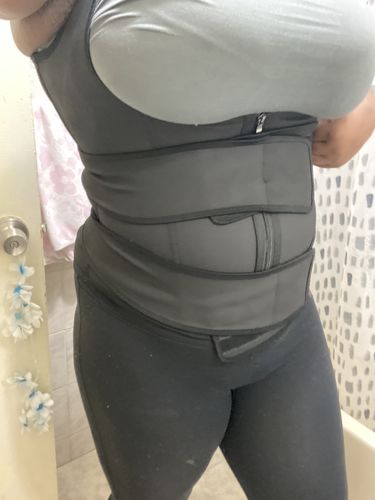 Customer photo review of Lux Latex Vest - Double Belt