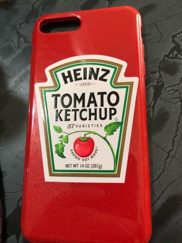 Customer photo review of Heinz Tomato Ketchup Soft Silicon iPhone Case