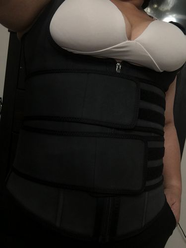 Customer photo review of Lux Latex Vest - Double Belt