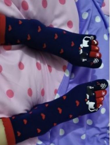 Customer photo review of Witty Socks™ Lovely Toe Socks Collection