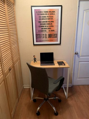 Customer photo review of Escritorio pequeño MIMA 80 x 40 Blanco