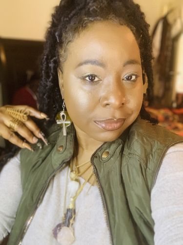 Customer photo review of Cluster Clear Quartz Chain