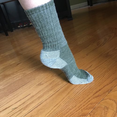 Customer photo review of J.B. Field's "Hiker GX" Merino Wool Hiking Sock