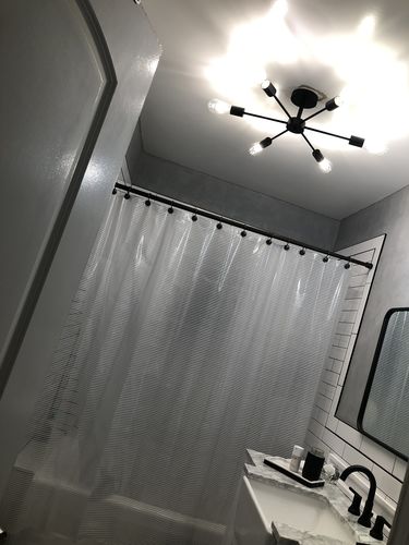 Customer photo review of Modern 6-Light Sputnik Semi Flush Ceiling Light