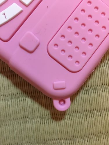 Customer photo review of Retro Phone iPhone Case Pink