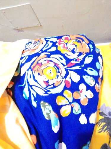 Customer photo review of Navy Peony- Comforter Set