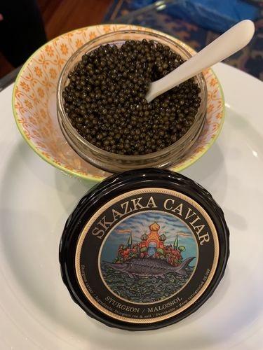Customer photo review of Kaluga Sturgeon Caviar “River Beluga”
