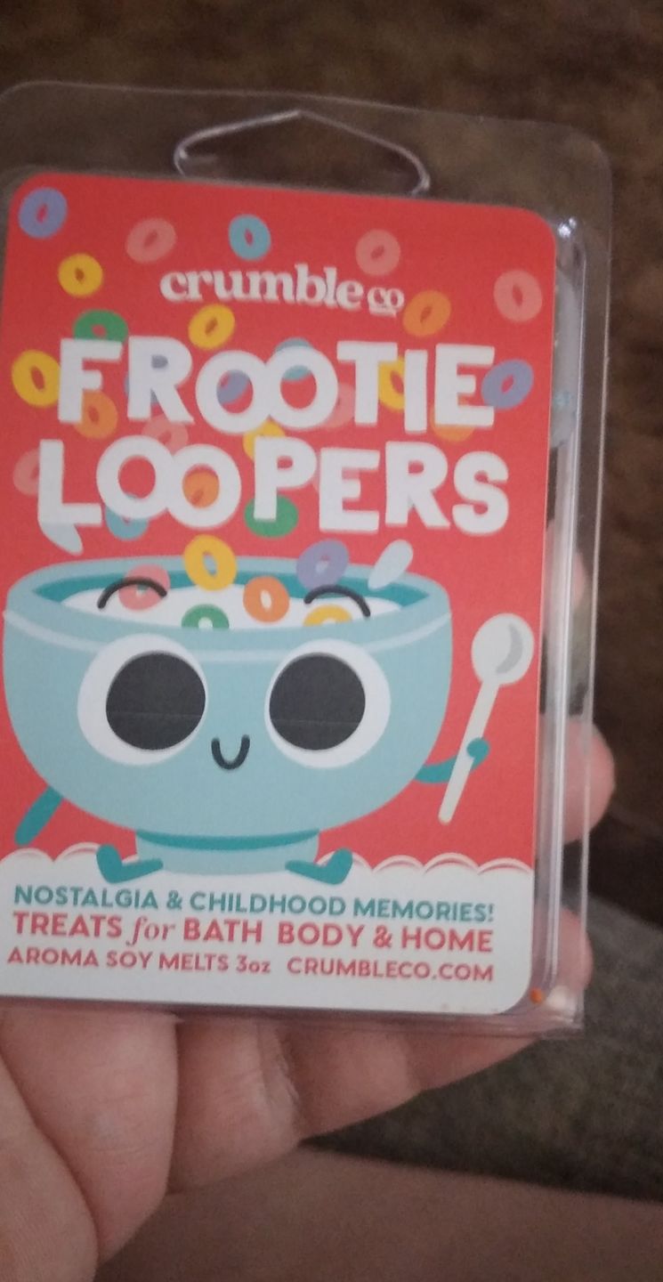 Customer photo review of Frootie Loopers Wax Melts