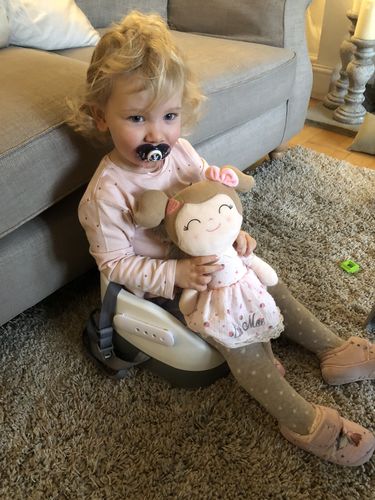 Customer photo review of Personalized Leyadoll Backpack (Strawberry) - 2 Skin Tones