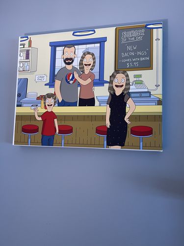 Customer photo review of Personalized Bob’s Burgers Custom Portrait