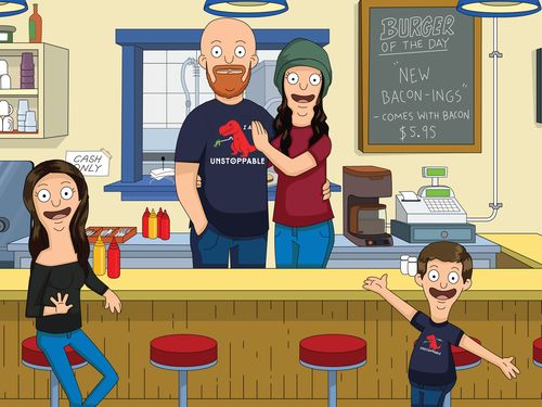 Customer photo review of Personalized Bob’s Burgers Custom Portrait