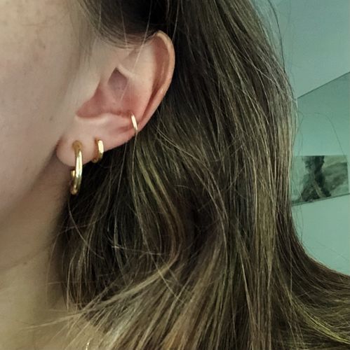 Customer photo review of Thick Ear Cuff