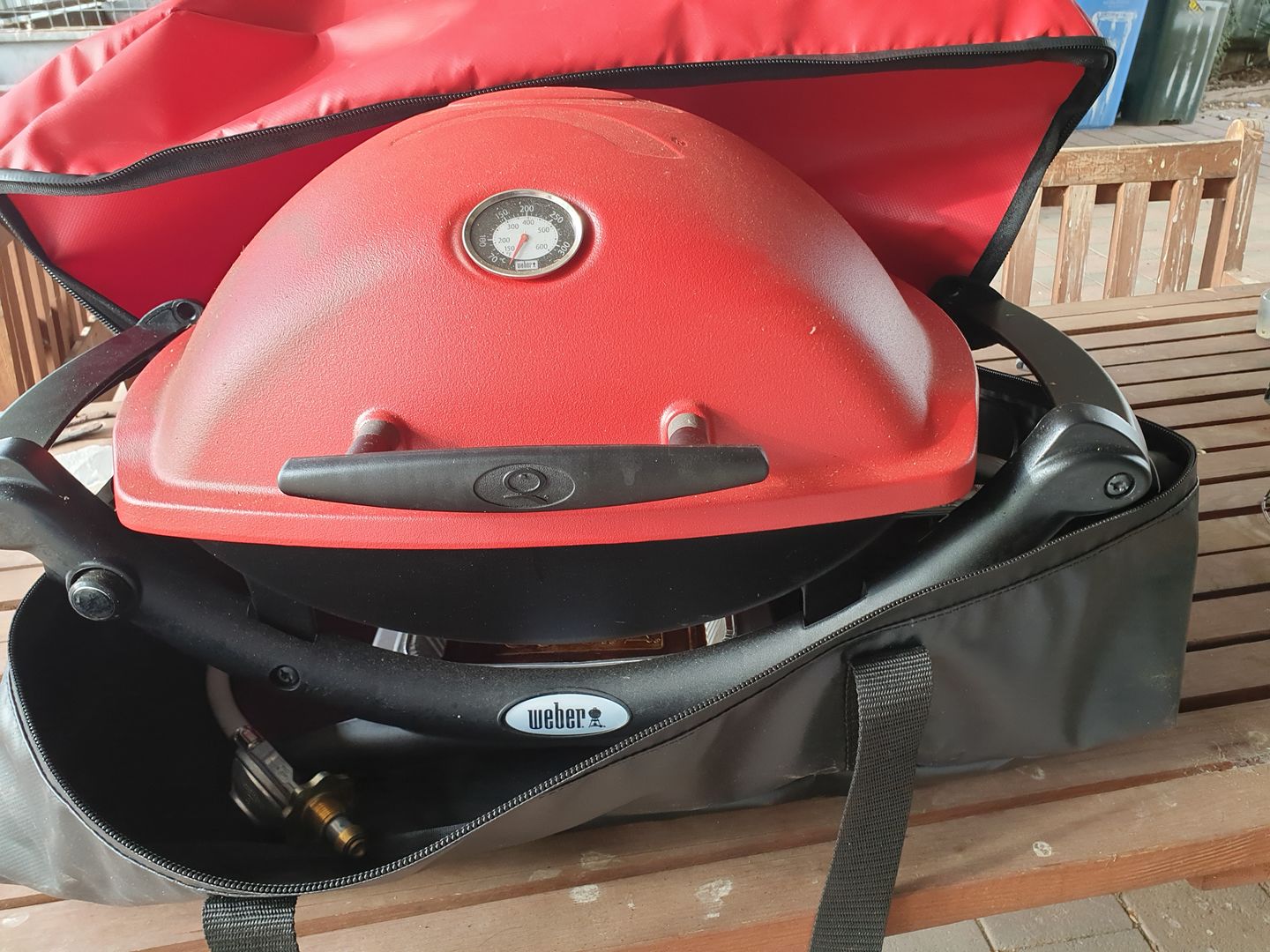 Customer photo review of Carry Bag To Suit the Weber Baby Q1000, Q1200 Q100
