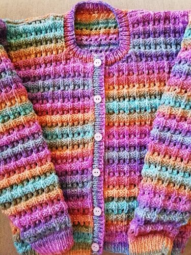 Customer photo review of Child Mystery Knitting Box