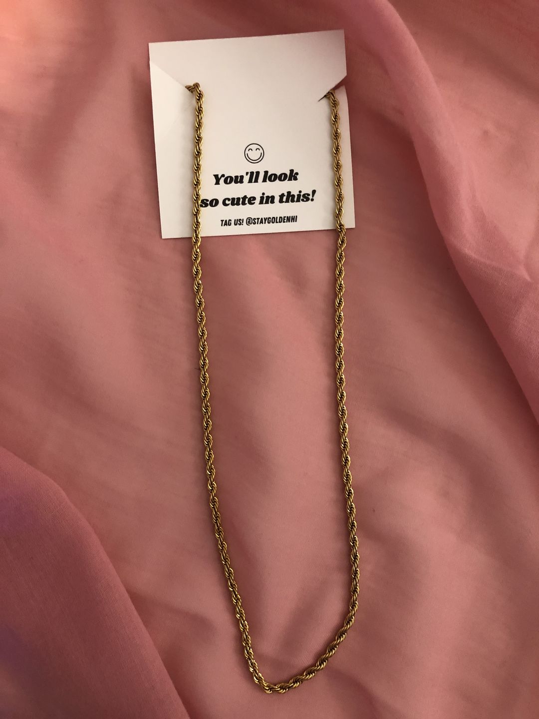Customer photo review of Thin Rope Chain