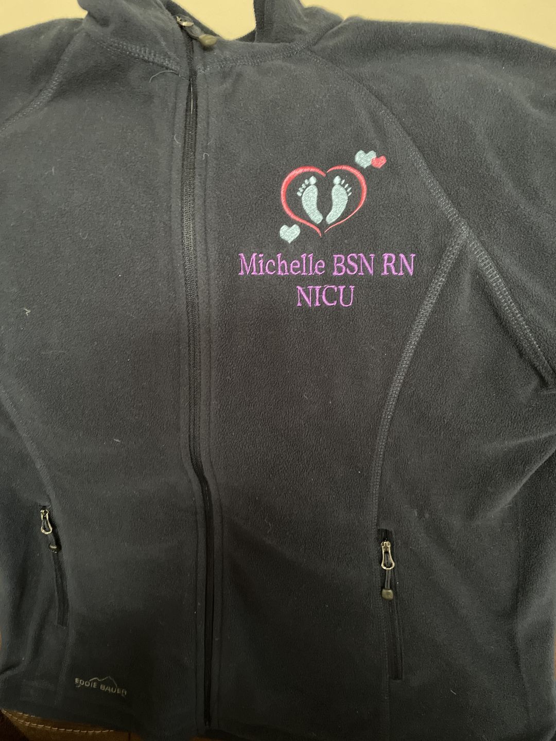 Customer photo review of EB225 Eddie Bauer® Ladies Full-Zip Microfleece Jacket