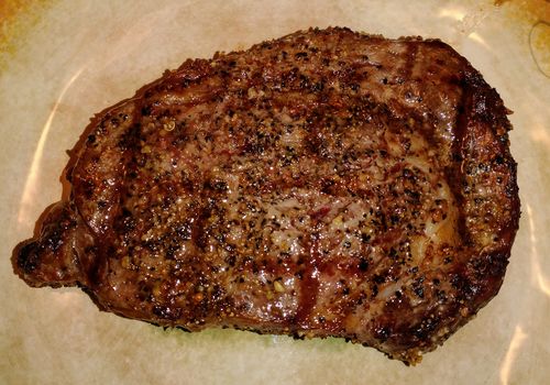 Customer photo review of Rib Eye Steak Boneless, 12oz, All-Natural