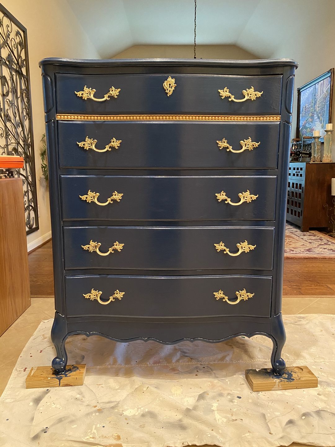 Customer photo review of Lady Singing the Blues - One Step Paint