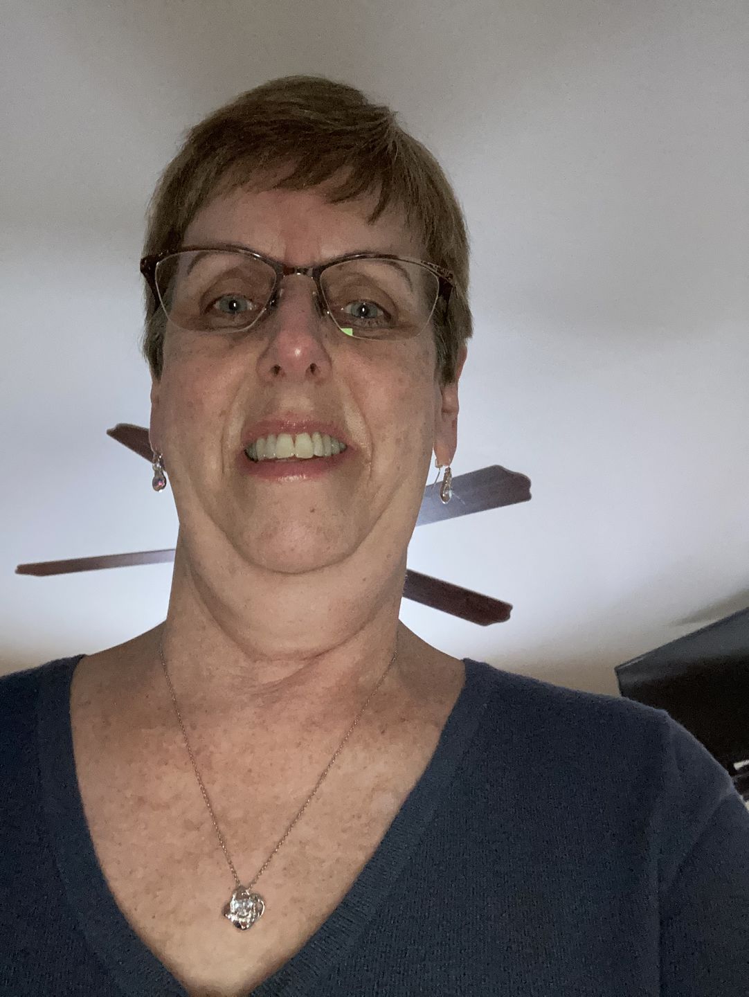 Customer photo review of "To My Wife - You Make Me One Happy Camper" - Eternal Love Knot Necklace
