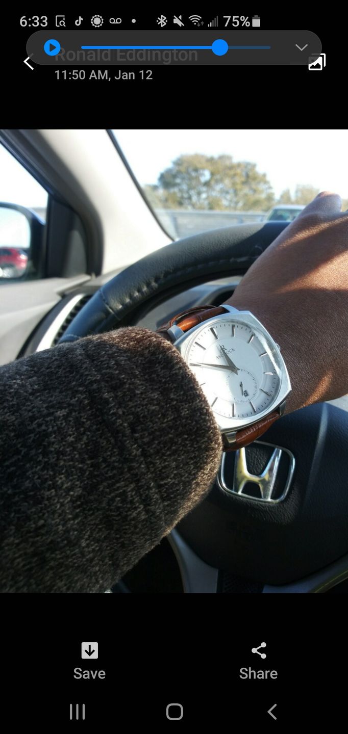 Customer photo review of Silver/White Monolith