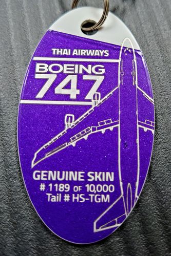 Customer photo review of BOEING 747 - THAI AIRWAYS - PLANETAG - TAIL #HS-TGM