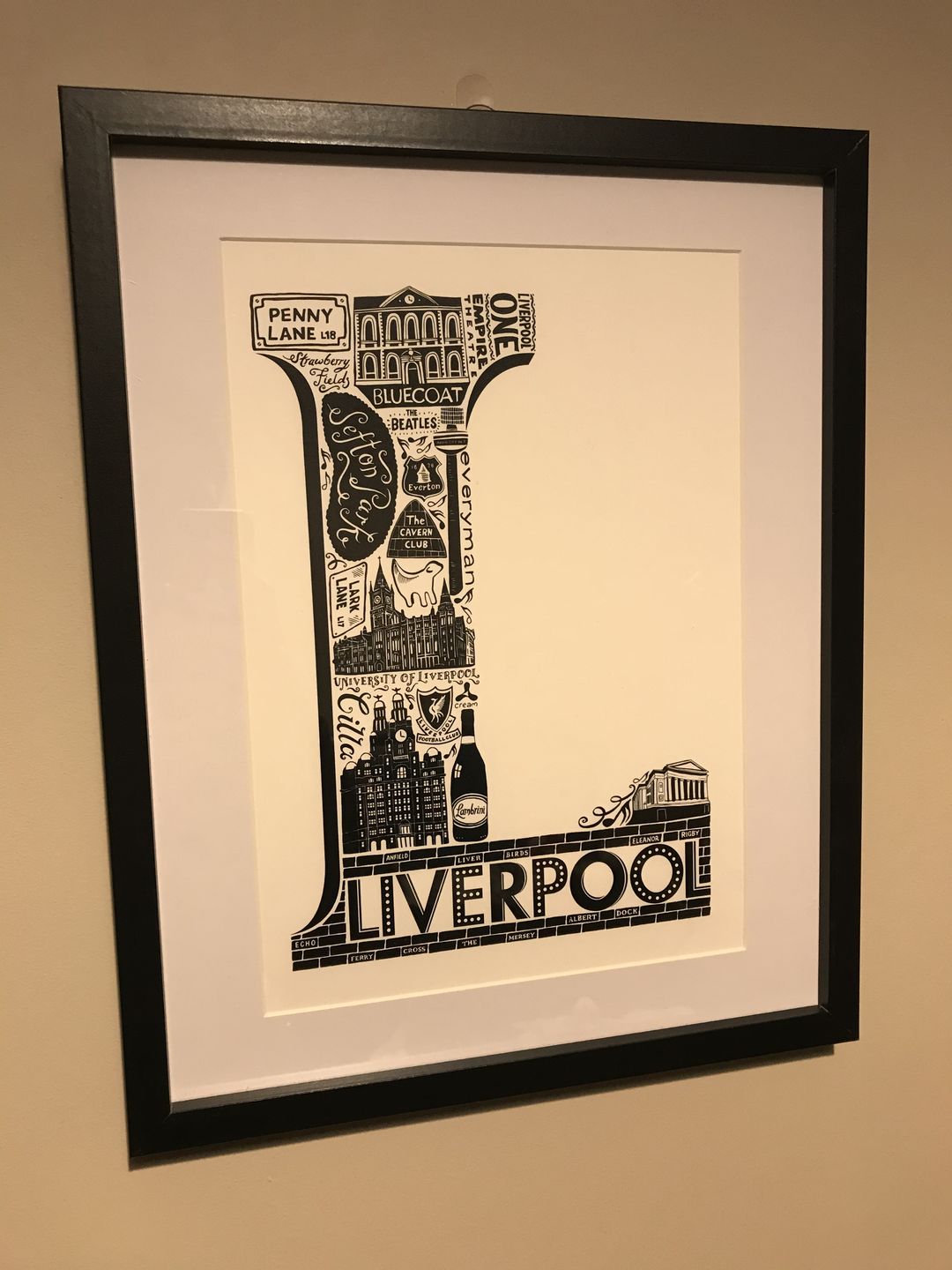 Customer photo review of Liverpool Print