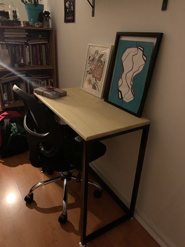 Customer photo review of Escritorio barato MIMA 80 x 40 Negro