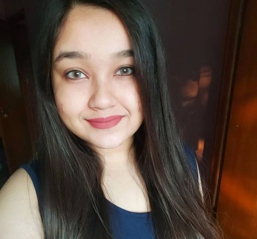 Customer photo review of Icoloured® Polar Lights Brown Colored Contact Lenses