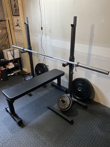Customer photo review of Fully Adjustable Squat Rack Stands