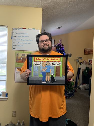 Customer photo review of Personalized Bob’s Burgers Custom Portrait