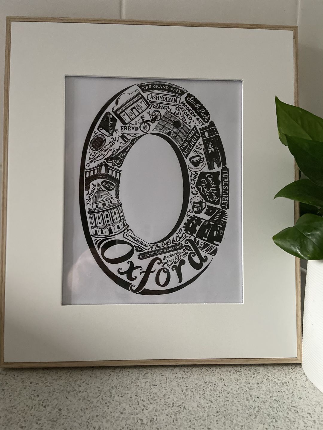 Customer photo review of Personalised Graduation Print
