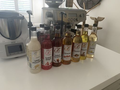Customer photo review of Caramel Coffee Syrup