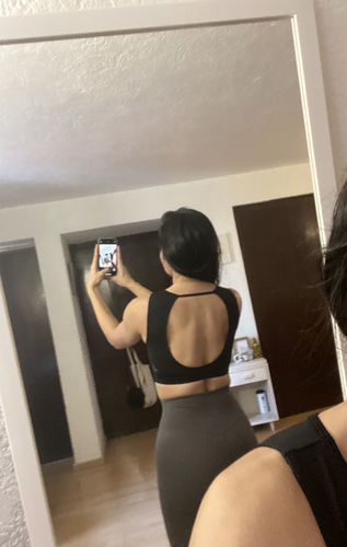 Customer photo review of Open-Back Crop