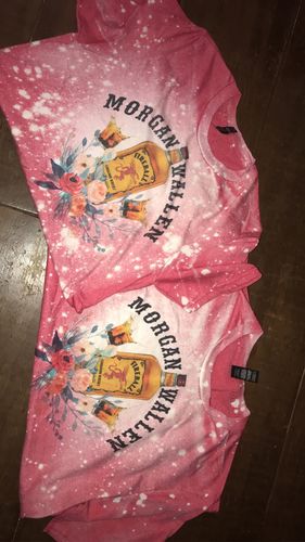 Customer photo review of Fireball Whiskey Morgan Wallen Bleached T-shirt