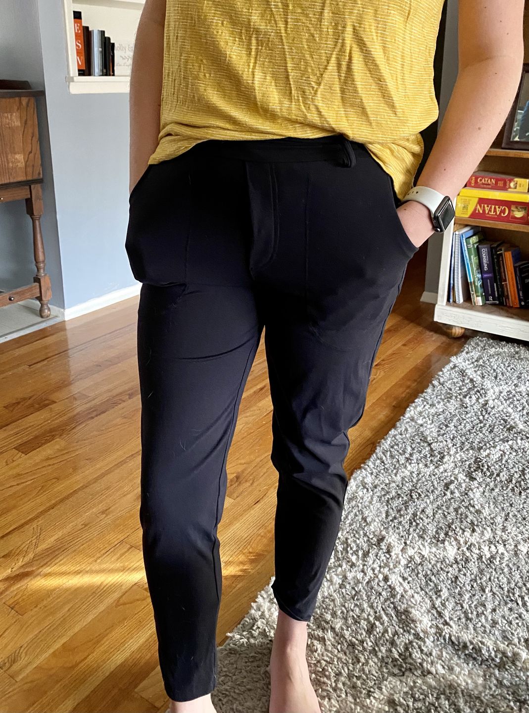 Customer photo review of Work Hard Play Hard Trousers - Black | MT LUXE