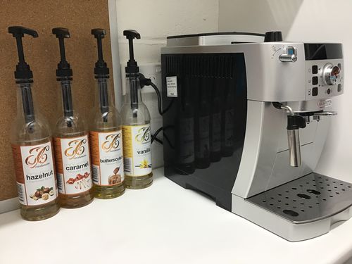 Customer photo review of Caramel Coffee Syrup