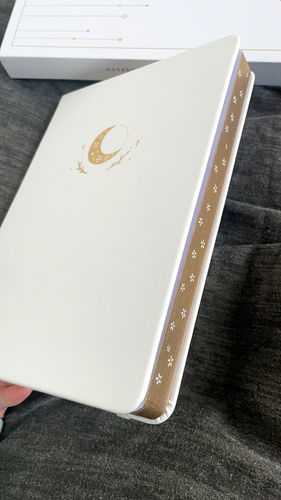 Customer photo review of Tsuki 'Moonflower' Winter Limited Edition Luxury Bullet Journal ☾