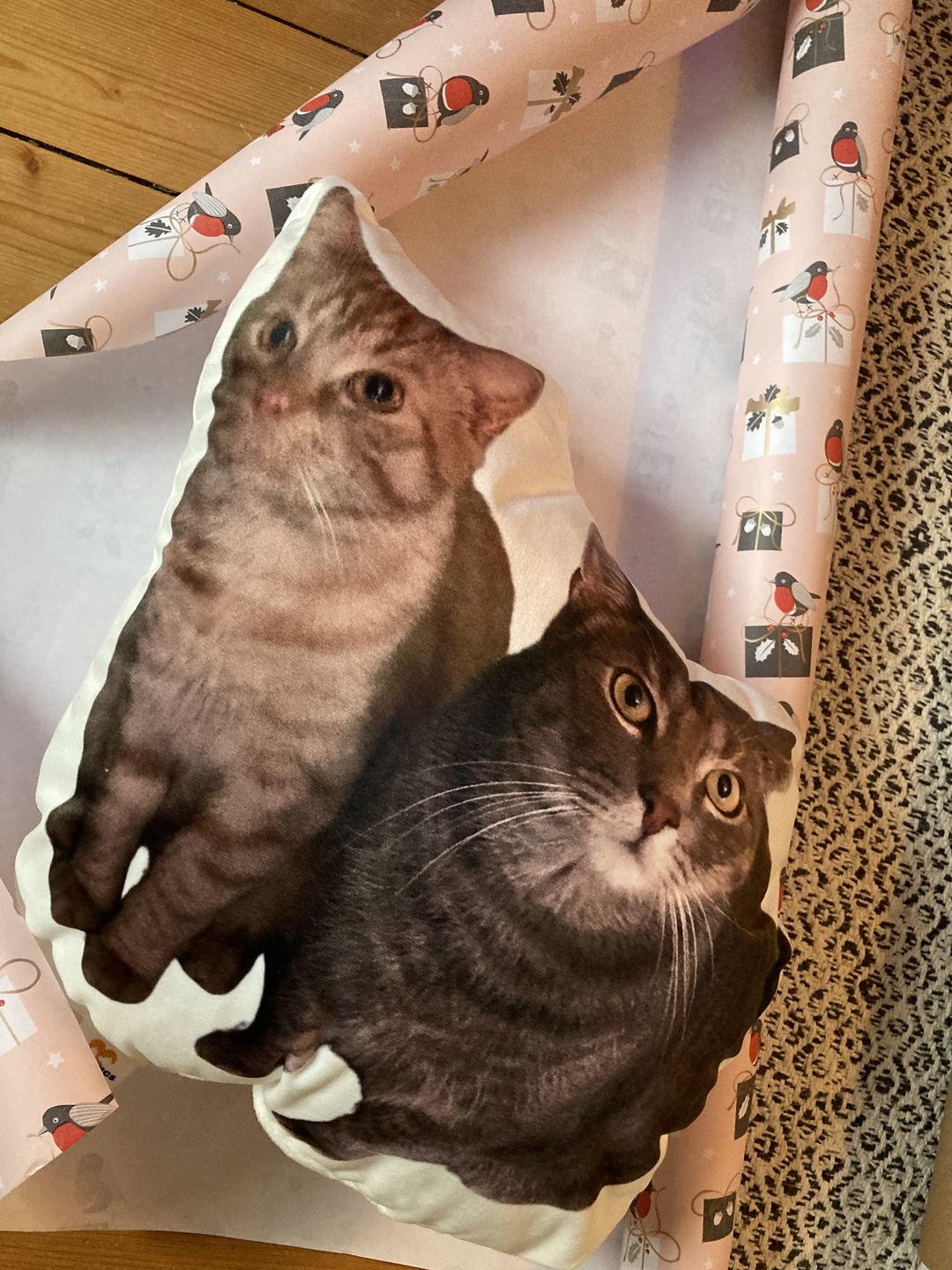 Customer photo review of Personalisiertes Pärchenkissen