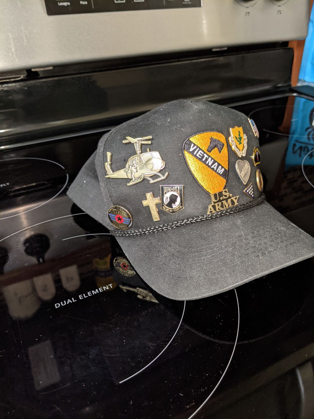 Customer photo review of Huey Helicopter Pin